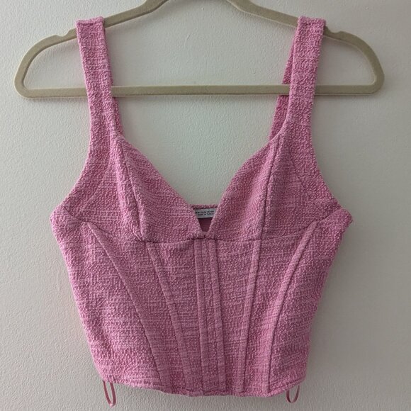 Zara Corset Top size M Blush Pink - Picture 1 of 3